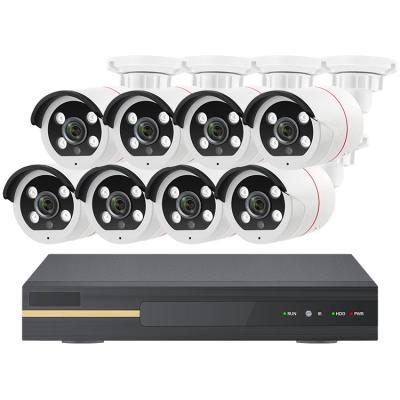 China NIGHT VISION P2P HD Surveillance 8 Camera Kit 8 Channel 8mp 4K Security Camera Two Way Audio System en venta