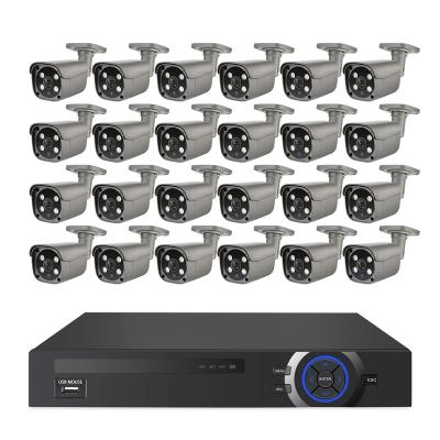 중국 Camera Integrated System CCTV Kit Siren 32CH NVR 5MP NVR Outdoor Security Video Surveillance Recorder Kit 판매용