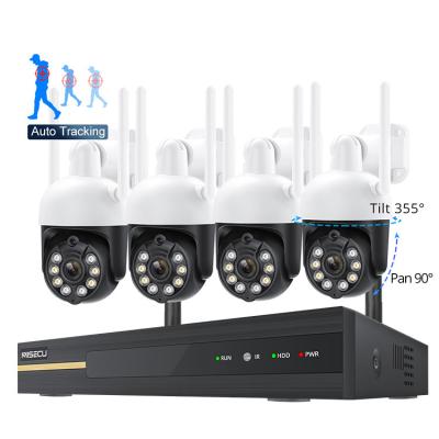 Chine Outdoor Waterproof NIGHT VISION 8CH 2MP Wifi Dome Camera System Camera Kit H.265 Wireless Audio Video Surveillance Set à vendre