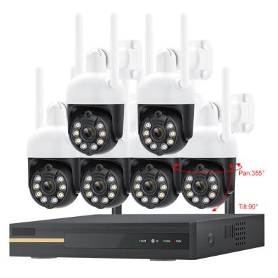 Chine PAN-TILT Pan Tilt Wifi CCTV Surveillance System 8ch POE Nvr Kit 3MP Ptz Speed ​​Dome IP Camera System à vendre