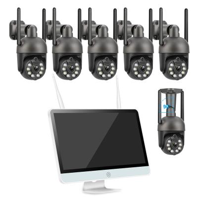 China PAN-TILT Techage Wireless Security Camera System With Video Monitor 8Ch Wifi PTZ Surveillance Cameras for sale