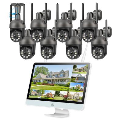 Chine Techage PAN-TILT Security Camera System 3MP IR PTZ Cameras Wireless Wifi Auto Tracking Outdoor Kit à vendre