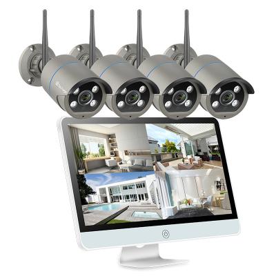 Chine Siren Techage 8Ch 3Mp Wifi Integrated IP Camera With NVR Kit Two Way Audio Full CCTV HD Camera 1080P System à vendre