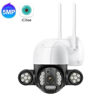 China 360 Degree Detection Ptz Human Dome Camera Two Way Audio NIGHT VISION IP Wifi Outdoor 5Mp Camera for sale