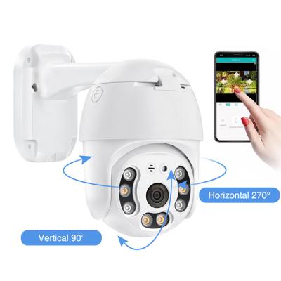 China 2021 Shenzhen NIGHT VISION wall mount dome camera pan tilt poe ptz outdoor smart IP camera with MIC en venta