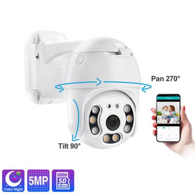 중국 Face Detection 5MP Camera TF Card CCTV Motion Detection Video Surveillance PTZ POE IP Dome Camera 판매용