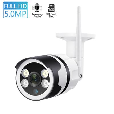 Chine 5MP siren security camera cctv 8ch cctv outdoor wifi camera built-in wifi camera set indoor night vision à vendre