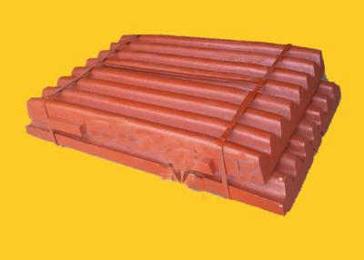 China Metso Sandvik Nordberg Movable Jaw Crusher Jaw Plate Wear Parts Accurate Dimensions for sale