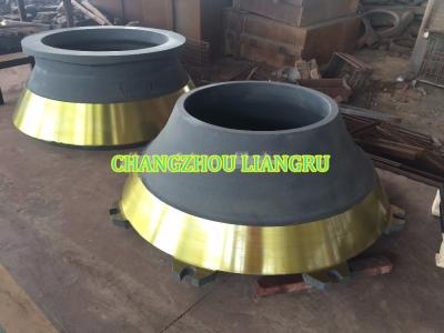 China High Load Cone Crusher Spare Parts Concave Mantle Abrasion Resistant For Mining for sale