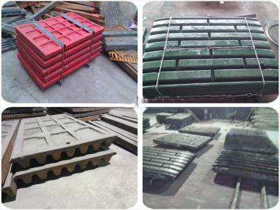 China High Chrome Steel Jaw Crusher Spare Parts Swing Jaw Plate Sandvik Wear Parts for sale