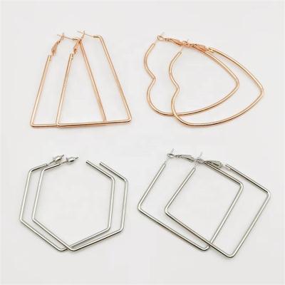 China Simple commercial hyperbole Yiwu Xixi European and American fashion exaggerate triangle earrings earrings factory direct sales for sale