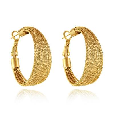 China Yiwu Xixi CLASSIC European design new fashion and American minority temperament commercial light wind stars metal ring earrings for sale