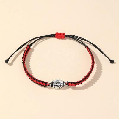 China Commercial Woven Student Couple Boudoir Xixi City Style Wire Rope Diy Alloy Basketball Rugby Bracelet Casual/Sport Japan Yiwu South Korea for sale