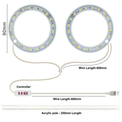 China LED Angel Three Ring 3 in 1 led indoor plant lamp grow light with best price high quality for sale