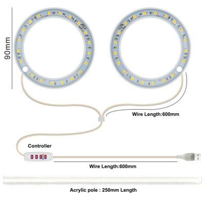 China LED Led Plant Growth Lamp Full Spectroscopy Sufficiency Indoor Intelligent Timing Ring Plant Lamp Power Light for sale