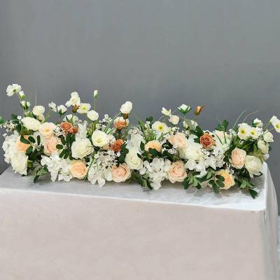 China Eco-friendly Wedding Rose Artificial Flower Party Backdrop Silk Flower Walls Wedding Artificial Flower For Home Decor for sale