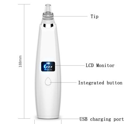 China Electric Blackhead Remover Pore Removal Blackhead Remover Acne Treatment Suction Black Head Facial Whitehead Extractor Electric Vacuum for sale