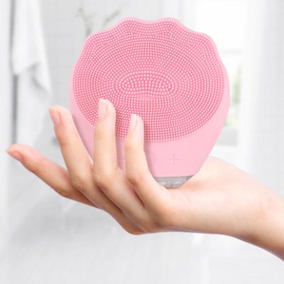 China Electric Facial Cleanser and Massager DEEP CLEANING Sonic Silicone Facial Cleansing Brush Waterproof for sale