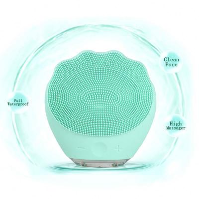 China Face Lift Silicone Facial Cleansing Sweep Electric Waterproof Face Scrubbers Silicone Brush 6-Speed ​​IPX7 Anti Aging Skin Cleanser for sale