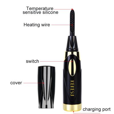 China Plastic Private Label Mini Heated Electric Eyelash Curler of Beauty Products for sale