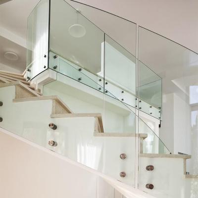 China EUROPEAN hot sale glass railing stainless steel clamp stainless steel bracket glass railing for sale