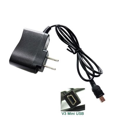 China Customized Cell Phone Older Cell Phone Charger 5V 500ma With 2.0mm Cable Left V8 USB Micro V3 Mini USB for sale