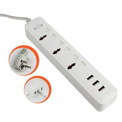 China British Standard Wholesale Price Residential / General Purpose Multi USB Plug 3 Smart Power Strip for sale