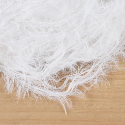 China Super soft artificial yarn mink fancy feather hair yarn 100% nylon undyed knitting yarn for knitting and weaving coats hats scarves socks for sale