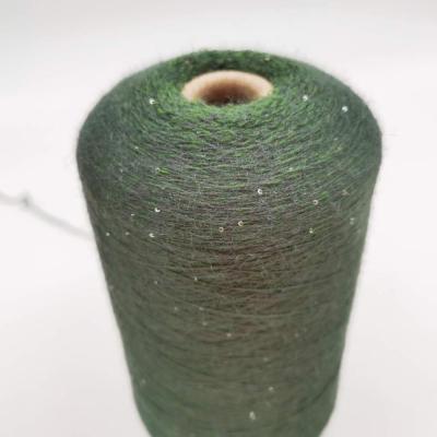 China Fancy Yarn New Arrival Squishy Core Spun Yarn with Sequins Adorn Sequin Beads Chat for Knitting and Weaving Garment, Tank Top, Sweater for sale