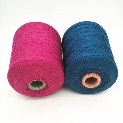 China Anti-bacteria hot sale dyed colored viscous acrylic blended spun yarn for knitting and weaving with good price for sale