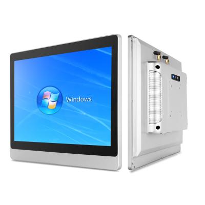 China Touchthink 15 Inch Wall Mounted Supermarket Touch Panel Win7 j1900 i3 i5 1024x768 2GB 64GB Medical Industrial Touch Panel All In One PC for sale