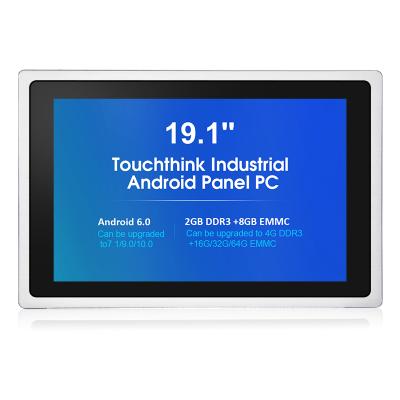 China Touchthink 19.1 Inch 1440 x 900 Enclosure Aluminum Alloy Embedded IP65 Wide Temperature Touch Screen Panel Android PC rs485 for sale