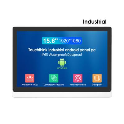 China Touchthink Android Linux 15.6 Inch All In One Fanless Mini 15.6 Inch Industrial Panel PC Touch Screen Industriale Panel PC for sale