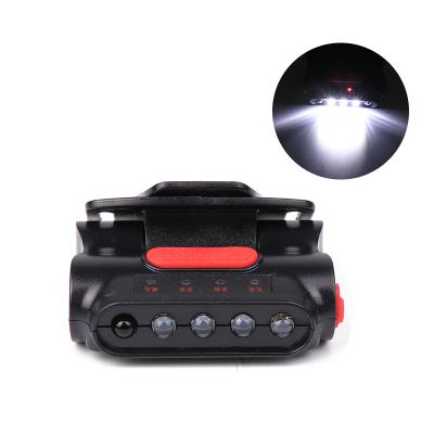 China Super Bright Camping USB Charging Clip Headlight Car Repair Portable Sensory Fix Functional Rechargeable LED Headlight Cap Light for sale