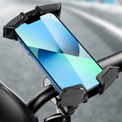 China Promotion Adjustable 360 ​​Degree Rotating Silicone Sucker Base Lock Hook Smartphone Holder Motorcycle Bicycle Mount for sale