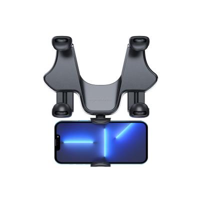 China Strong Adsorption Rear View Mirror Mobile Phone Holder Car Phone Mount Compatible With All Mobile Phones for sale