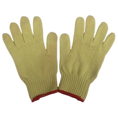 China Fire Proof Heat And Flame Retardant Aramid Knit Cut Resistant Industrial Work Gloves for sale