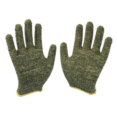 China Anti-cut Heat And Flame Retardant Aramid Stainless Steel Wire Knit Cut Resistant Gloves for sale