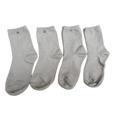 China Antibacterial Silver Fiber Socks Electrode Massage Bioelectrically Conductive Socks for sale