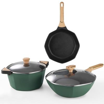 China Viable The Octagon Series Non-Stick Pan Masterclass Cookware for sale