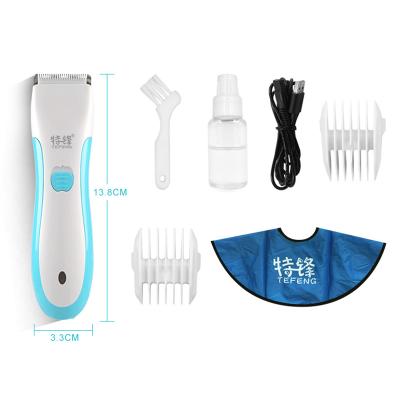 China Cordless& Wholesale Quiet Detachable Ceramic Blade USB Rechargeable Safety Child Baby Hair Clippers Trimmer for sale