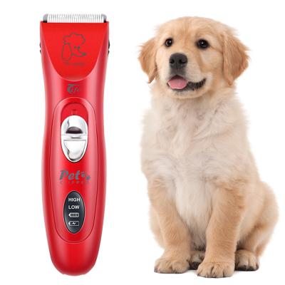 China Professional Wholesale High Quality Viable Cordless LED Light Rechargeable Battery Electric Hair Trimmer For Dog for sale