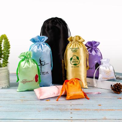 China Grocery Satin Bags Color Butyl Fabric Dustproof Storage Pouches Smooth Packet Soft Jewelry Expensive Things Protection Bag for sale