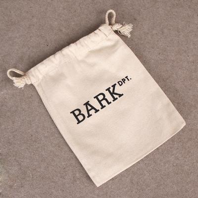 China Other Empty Wholesale Gift Storage Cotton Drawstring Pouch Package Canvas Dustproof Bag Printed Logo Manufacturers for sale