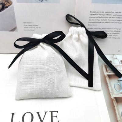 China New folding cotton and canvas sachet, small fabric bag, drawstring, bundle, storage, gift mosquito repellent incense, for sale