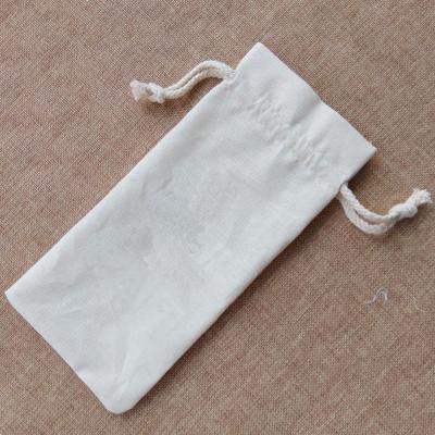 China Cotton Canvas Earmouth Cotton Rice Bag Pull Rope Package Pouch Folding Cotton Bag Manufacturers Wholesale for sale