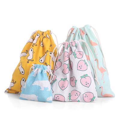 China Wholesale Folding Cotton Canvas Drawstring Bag Shoe Bag Dust Bag for sale