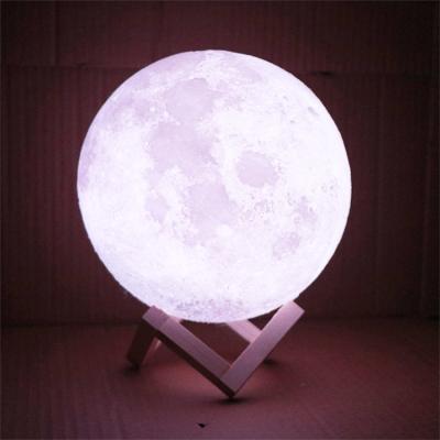 China Modern 2021led Night Light Lit Slit Printing 3d Illusion Printing Star Moon Lamp Base for sale