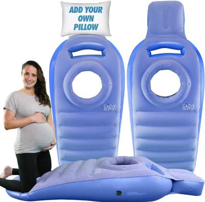 China Comfortable Nondisposable Inflatable Pregnancy Maternity Bed Bump Pregnancy Pillow For Prone Sleeping for sale