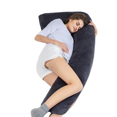 China PORTABLE L Shaped Full Body Pregnancy Maternity Pillow for Pregnant Women and Side Sleepers for sale